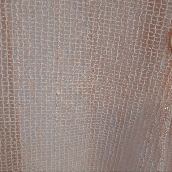 Simply Noelle Swimsuit Cover-Up Crochet Mesh Lace Tunic Sequin Resort Beach - Picture 8 of 13